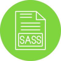 Sass Multi Color Circle Icon vector