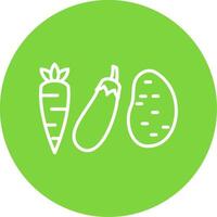 Vegetables Multi Color Circle Icon vector