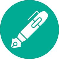 Pen Multi Color Circle Icon vector