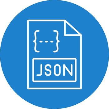 Json Multi Color Circle Icon vector
