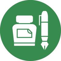 Pen Multi Color Circle Icon vector