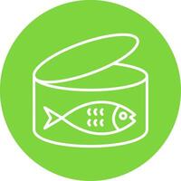 Tuna Multi Color Circle Icon vector