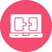 Puzzle Multi Color Circle Icon vector