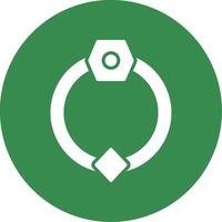 Door Knocker Multi Color Circle Icon vector