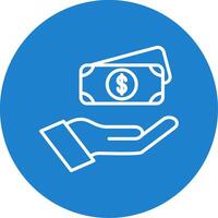Money Multi Color Circle Icon vector
