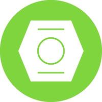 Nut Multi Color Circle Icon vector