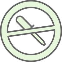 No Screwdriver Fillay Icon Design vector