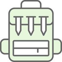 Backpack Fillay Icon Design vector