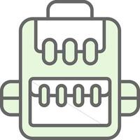 Rucksack Fillay Icon Design vector