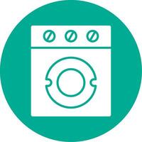 Washer Multi Color Circle Icon vector