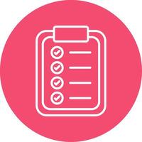 Checklist Multi Color Circle Icon vector