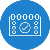 Tasks Multi Color Circle Icon vector