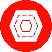 Nut Multi Color Circle Icon vector