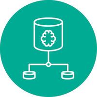Network Multi Color Circle Icon vector