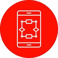 Algorithm Multi Color Circle Icon vector