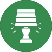 Lamp Multi Color Circle Icon vector