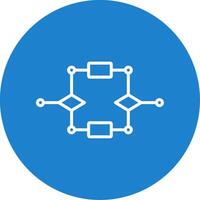 Algorithm Multi Color Circle Icon vector