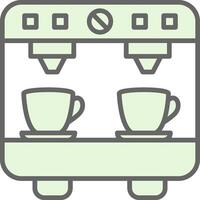 café máquina relleno icono diseño vector