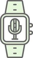 Microphone Fillay Icon Design vector