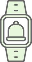 Notification Fillay Icon Design vector