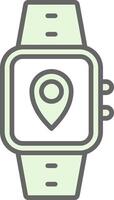 Location Fillay Icon Design vector