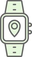 Location Fillay Icon Design vector