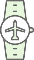 Airplane Mode Fillay Icon Design vector