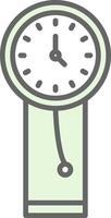 Clock Fillay Icon Design vector
