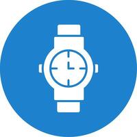 reloj multi color circulo icono vector