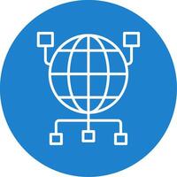 Global Organization Multi Color Circle Icon vector