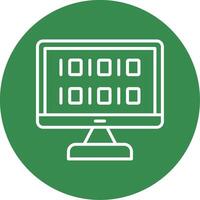 Algorithm Multi Color Circle Icon vector