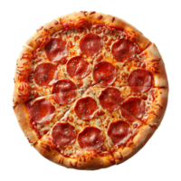 pepperoni Pizza en aislado transparente antecedentes png