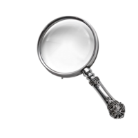 Magnifier on isolated transparent background png