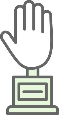 Hand Fillay Icon Design