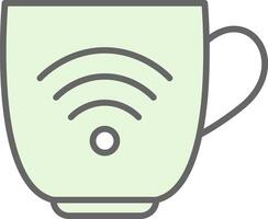 Wifi Fillay Icon Design vector