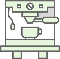 Coffee Machine Fillay Icon Design vector