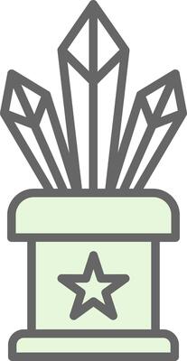 Crystals Fillay Icon Design