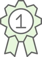 Medal Fillay Icon Design vector