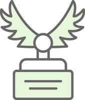 Wings Fillay Icon Design vector