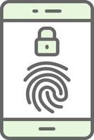 Mobile Fillay Icon Design vector