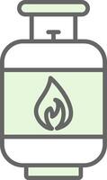 Gas Cylinder Fillay Icon Design vector