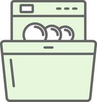 Dish Washing Fillay Icon Design vector