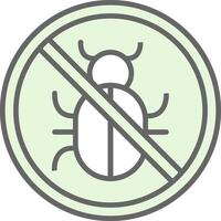 No Bug Fillay Icon Design vector