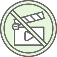 Empty Battery Fillay Icon Design vector