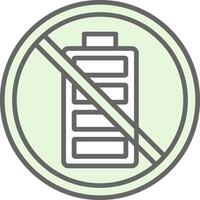 Prohibited Sign Fillay Icon Design vector