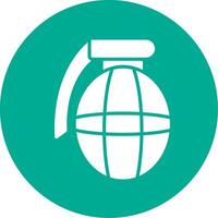 Grenade Multi Color Circle Icon vector