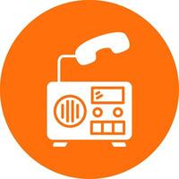 Radio Multi Color Circle Icon vector