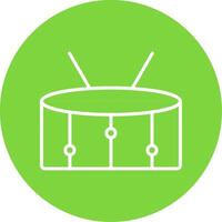 Snare Multi Color Circle Icon vector