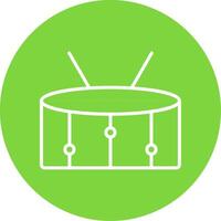 Snare Multi Color Circle Icon vector