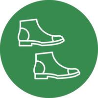 Boots Multi Color Circle Icon vector